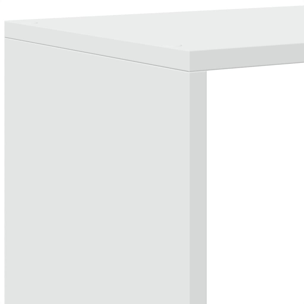 Étagère séparatrice de pièce à 3 niveaux blanc 123x29x123 cm