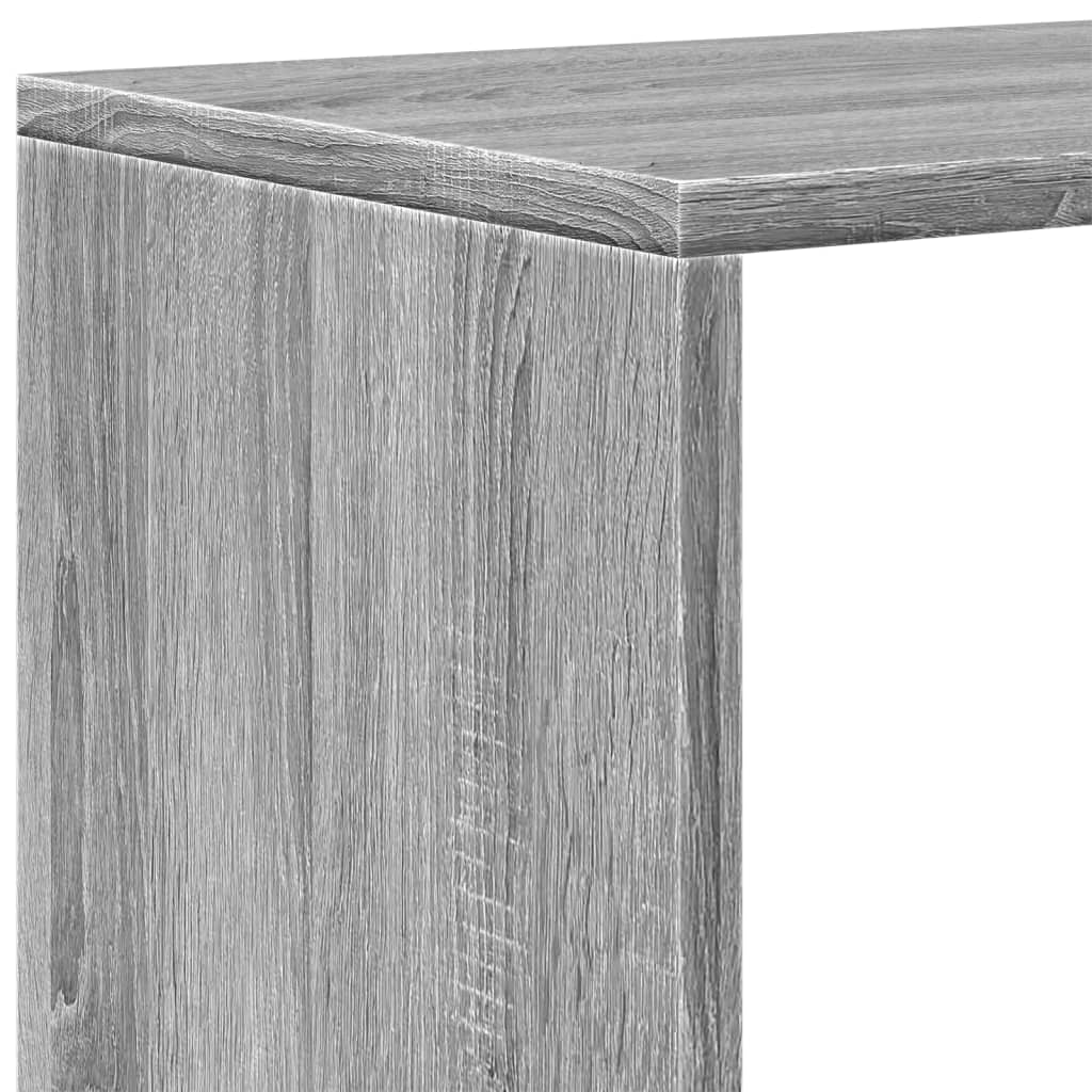 Étagère séparatrice de pièce 3niveaux sonoma gris 123x29x123 cm - XIOS