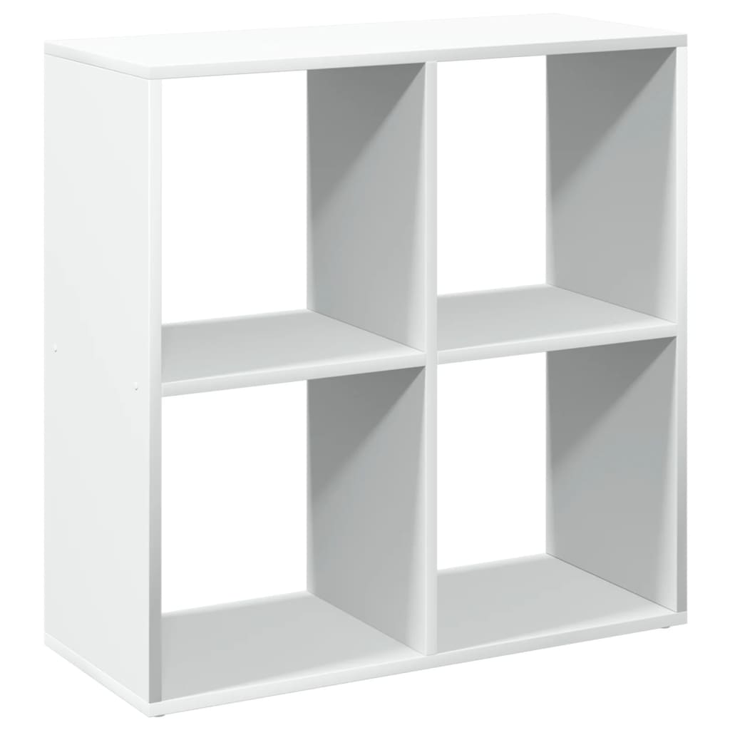 Bibliothèque séparateur de pièce Blanc 69,5 x 29 x 69,5 cm Bois d'ingénierie - XIOS