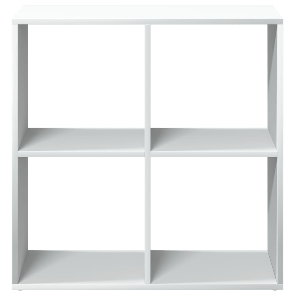 Bibliothèque séparateur de pièce Blanc 69,5 x 29 x 69,5 cm Bois d'ingénierie - XIOS