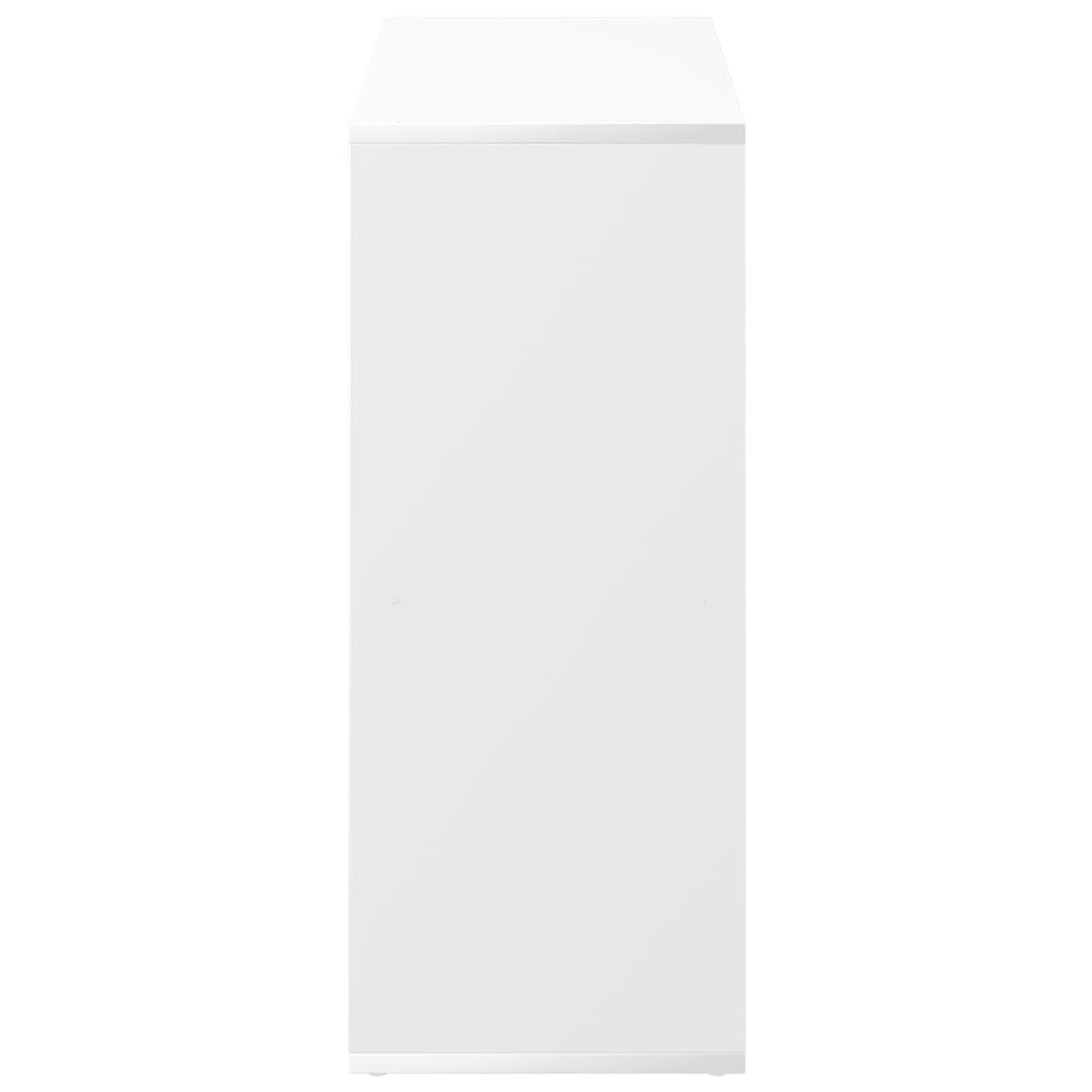 Bibliothèque séparateur de pièce Blanc 69,5 x 29 x 69,5 cm Bois d'ingénierie - XIOS