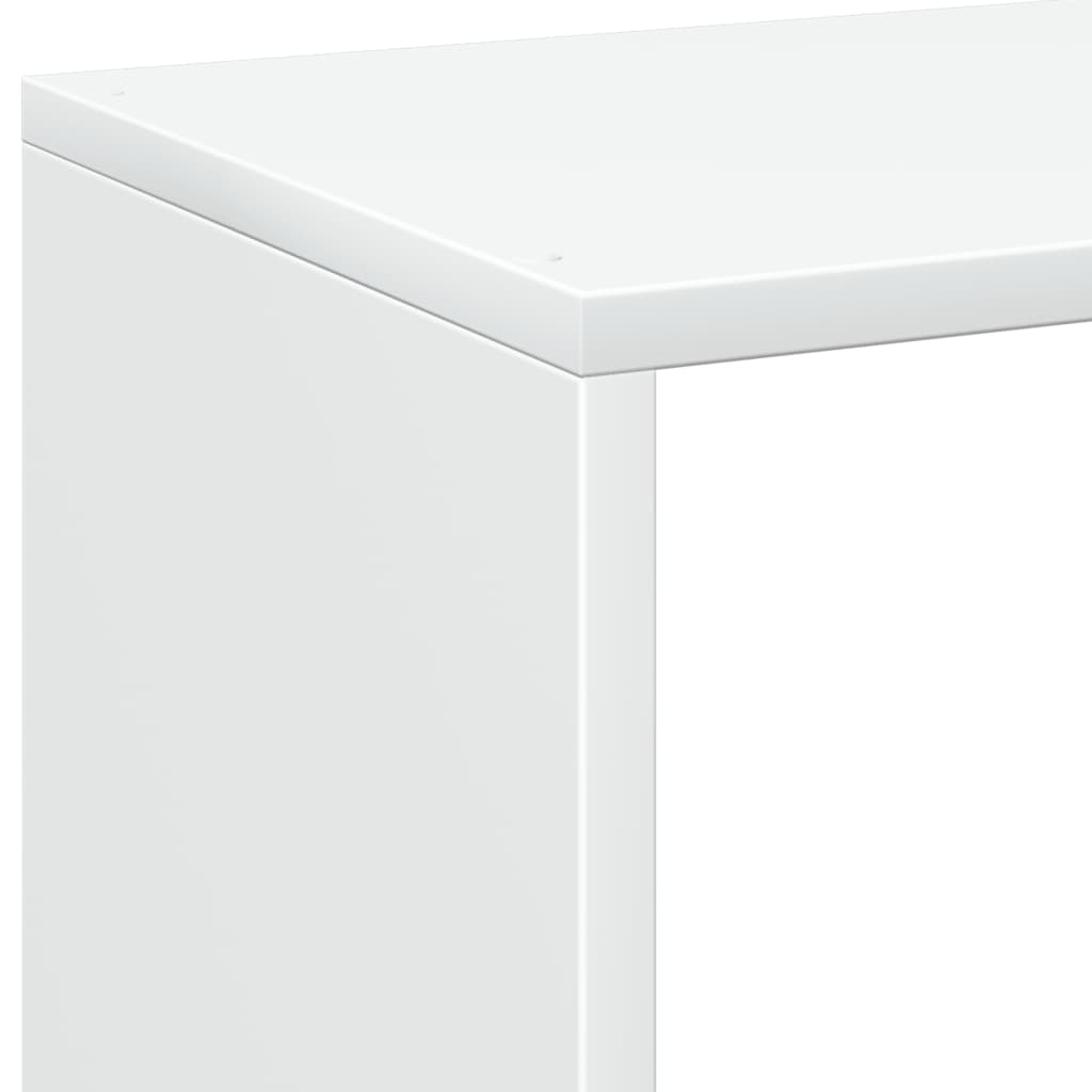 Bibliothèque séparateur de pièce Blanc 69,5 x 29 x 69,5 cm Bois d'ingénierie - XIOS