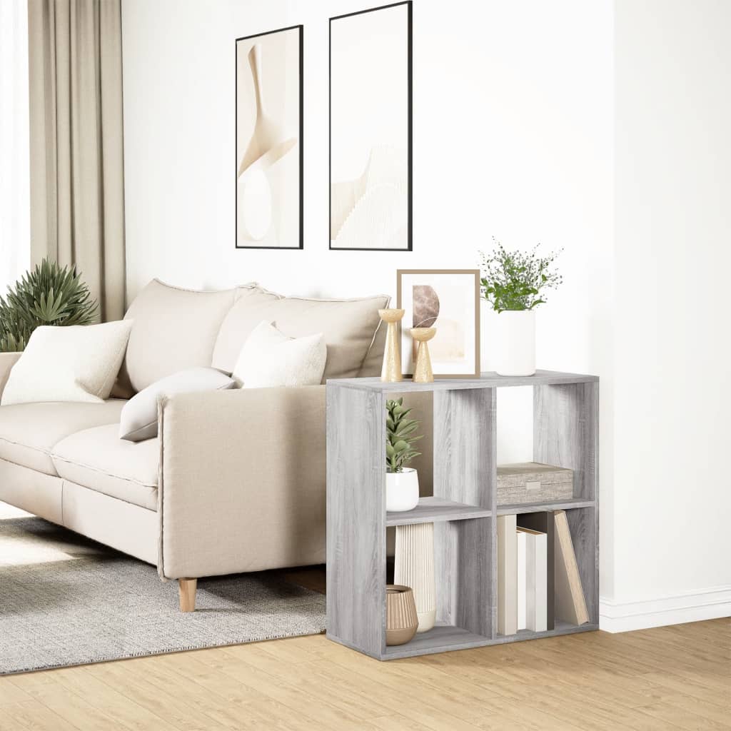 Étagère séparatrice de pièce sonoma gris 69,5x29x69,5 cm - XIOS