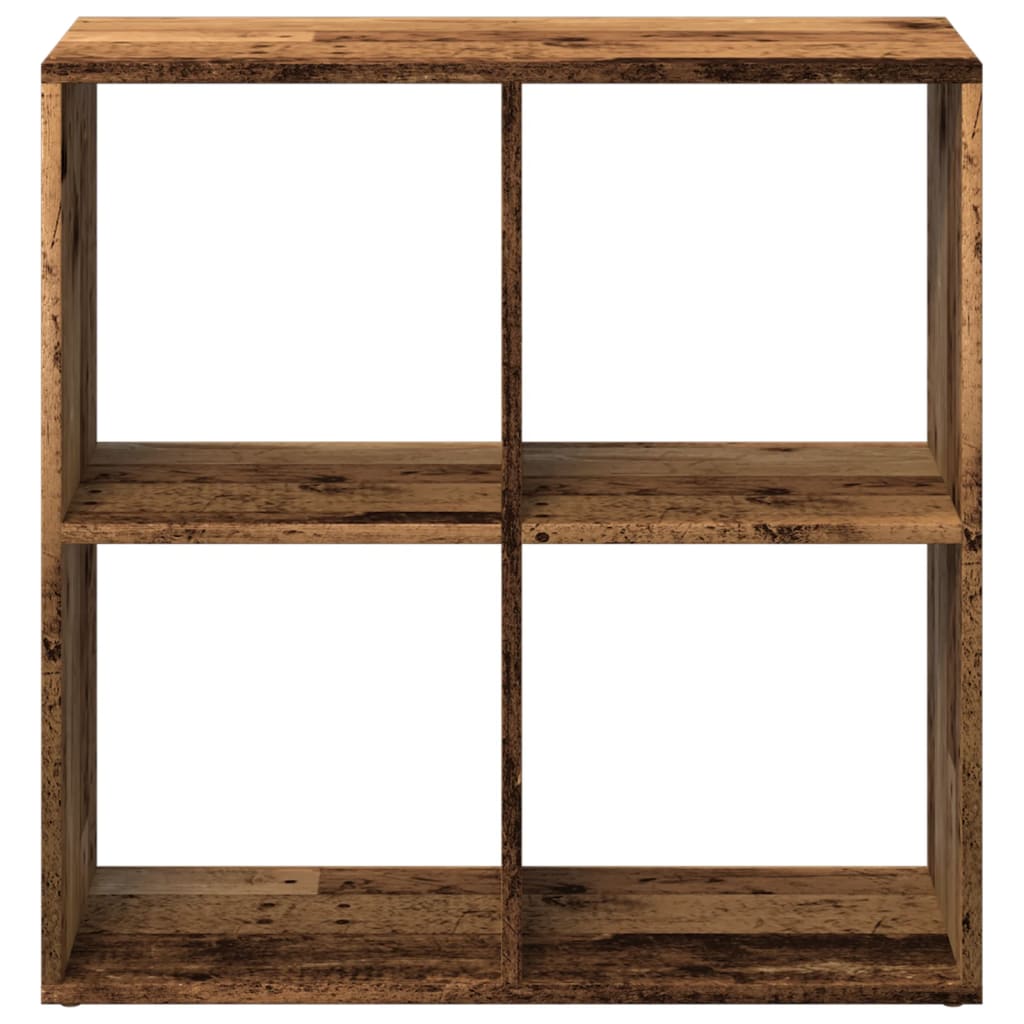 Étagère séparatrice de pièce vieux bois 69,5x29x69,5 cm - XIOS