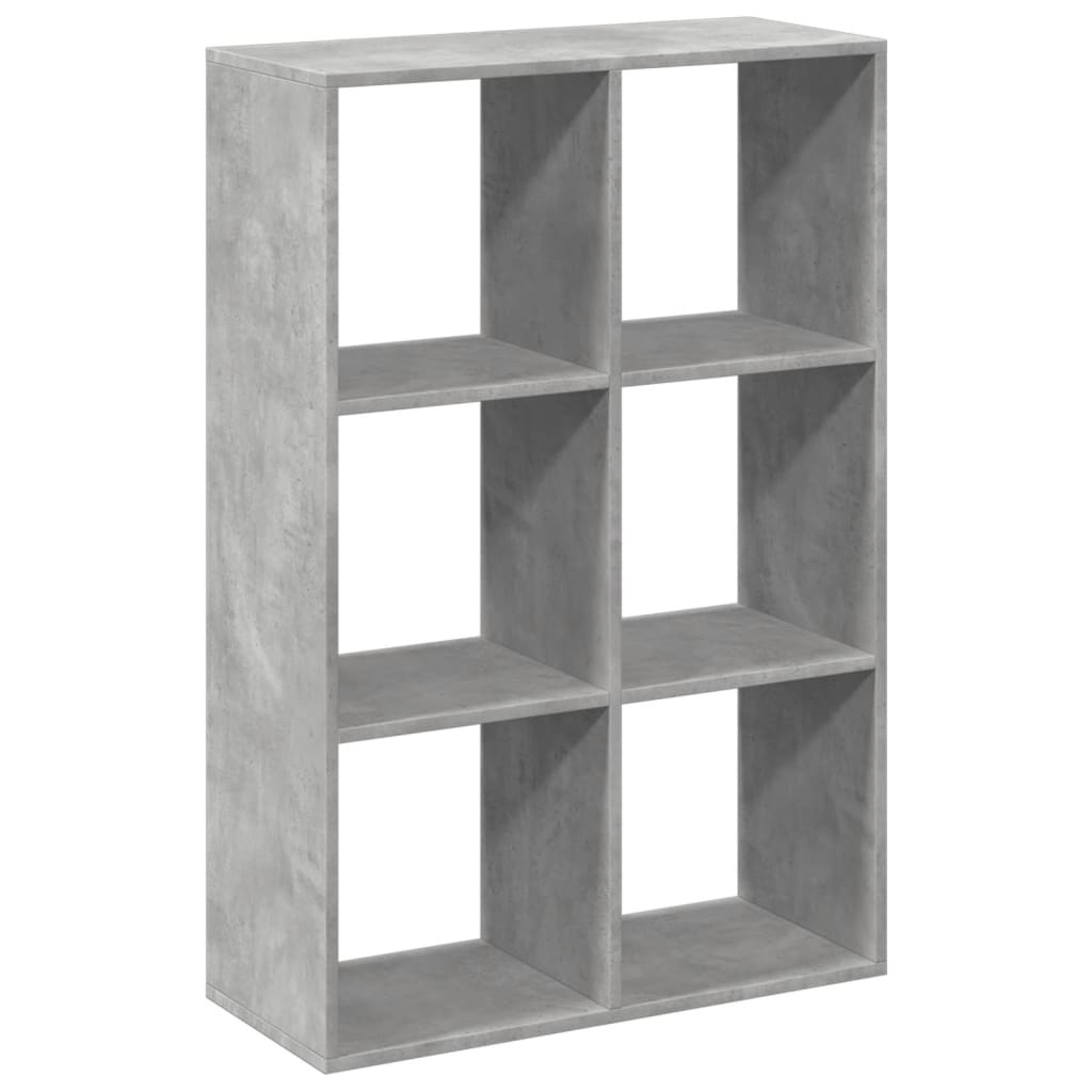 Étagère séparatrice de pièce gris béton 69,5x29x103,5 cm