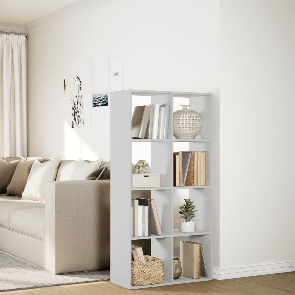 Bibliothèque séparateur de pièce Blanc 69,5 x 29 x 137,5 cm Bois d'ingénierie - XIOS