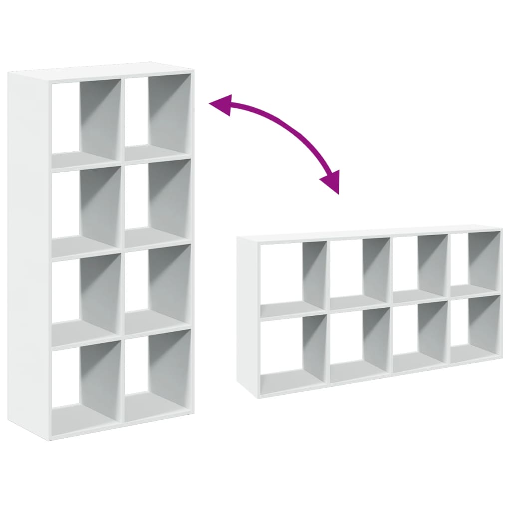 Bibliothèque séparateur de pièce Blanc 69,5 x 29 x 137,5 cm Bois d'ingénierie - XIOS