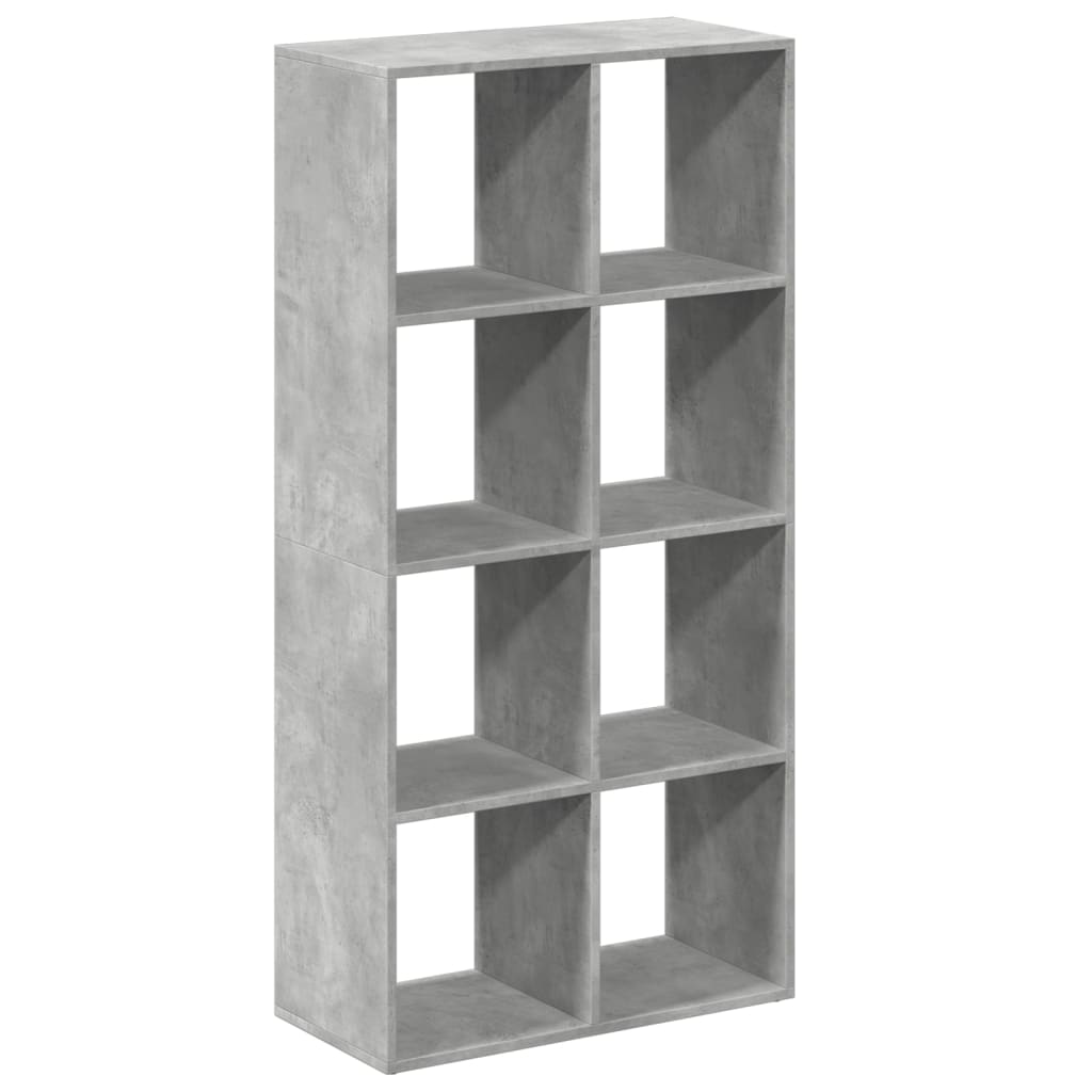 Étagère séparatrice de pièce gris béton 69,5x29x137,5 cm - XIOS