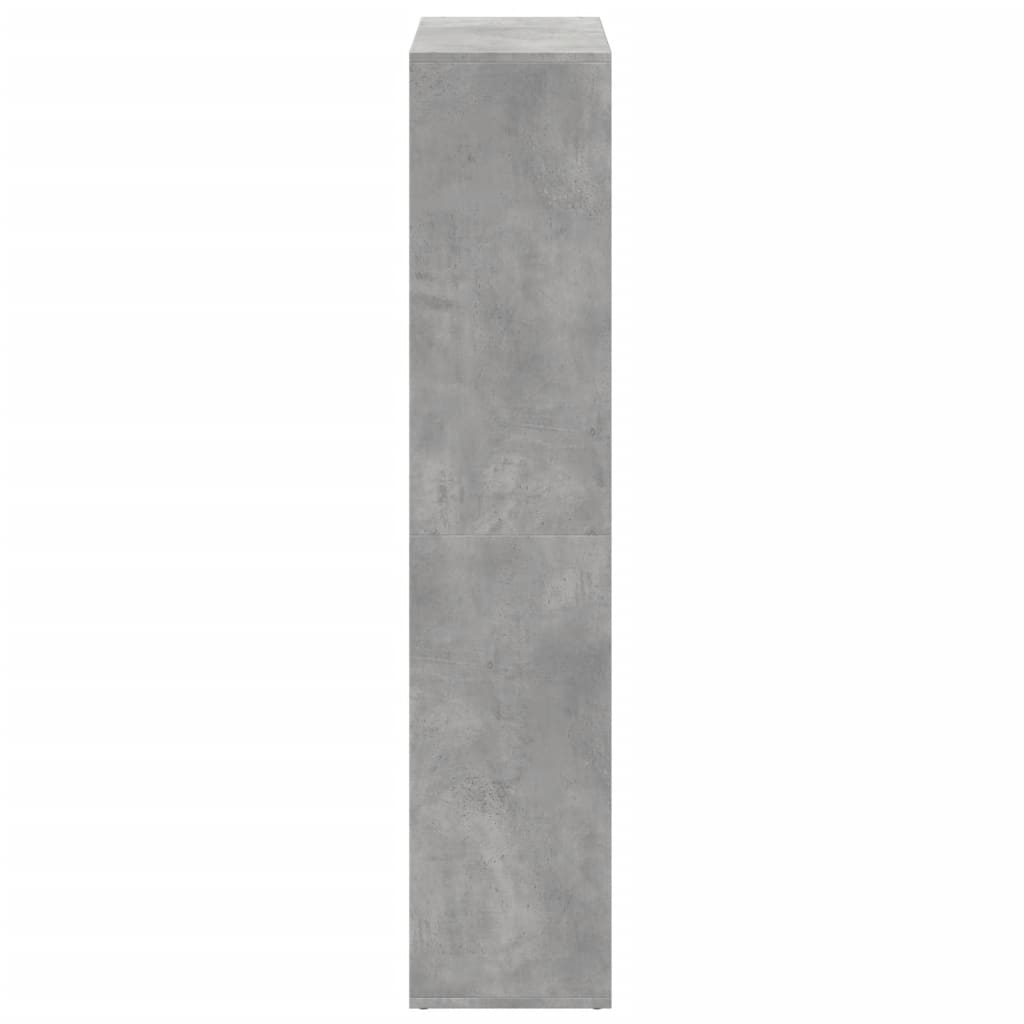 Étagère séparatrice de pièce gris béton 69,5x29x137,5 cm - XIOS