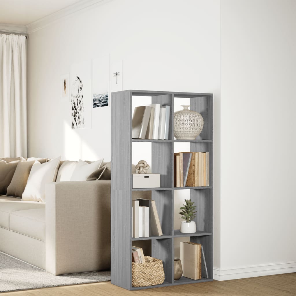 Étagère séparatrice de pièce sonoma gris 69,5x29x137,5 cm - XIOS