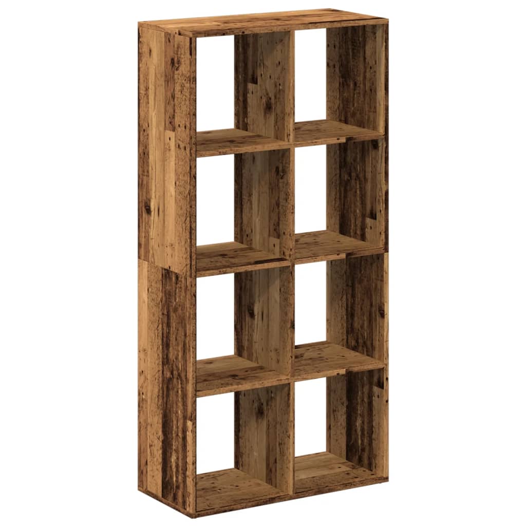 Étagère séparatrice de pièce vieux bois 69,5x29x137,5 cm - XIOS