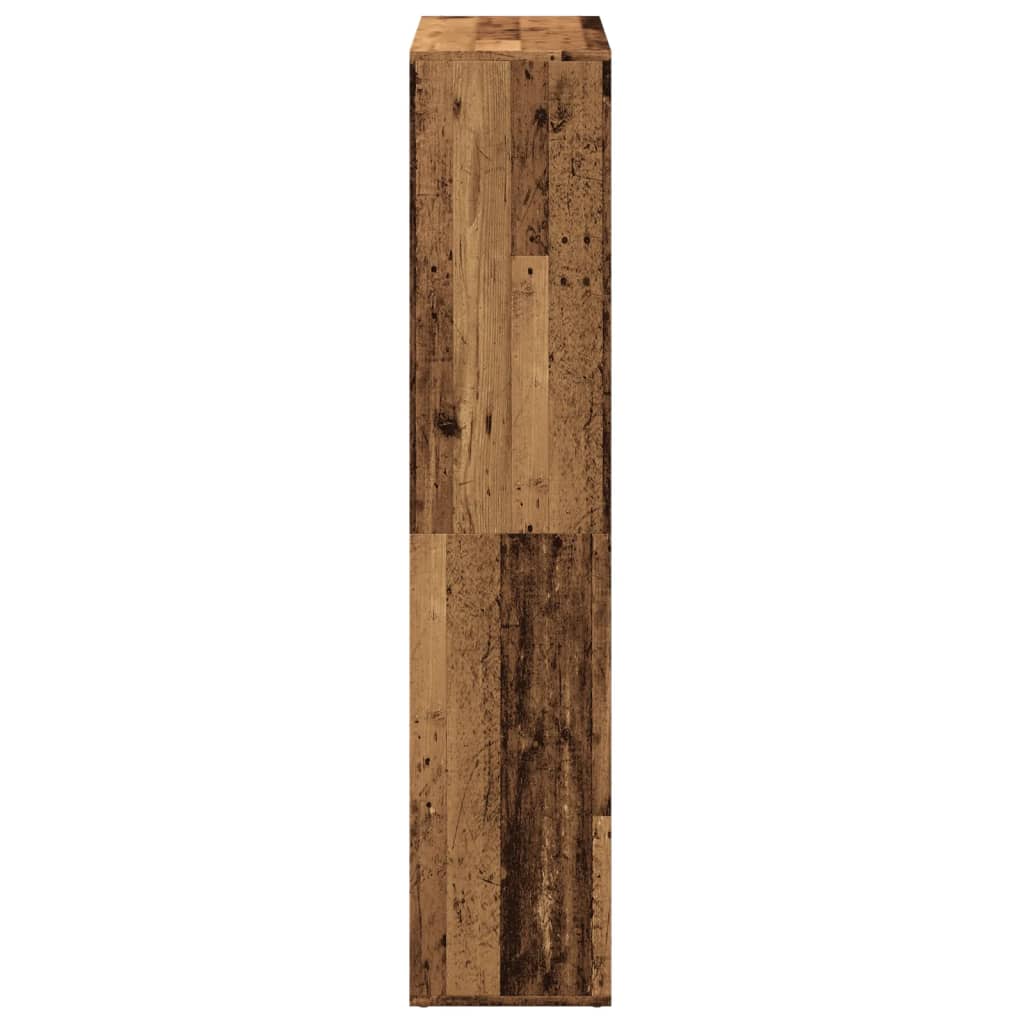 Étagère séparatrice de pièce vieux bois 69,5x29x137,5 cm - XIOS