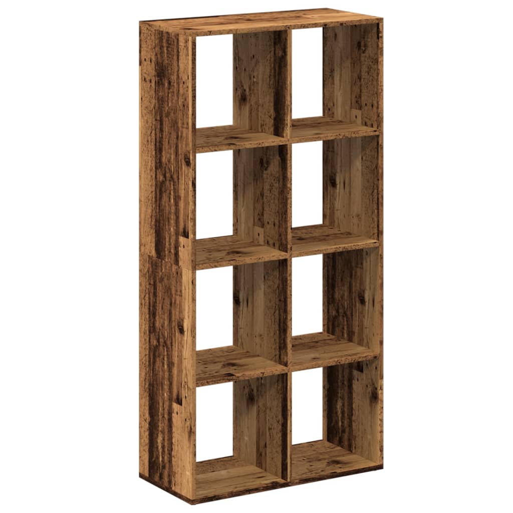 Étagère séparatrice de pièce vieux bois 69,5x29x137,5 cm - XIOS