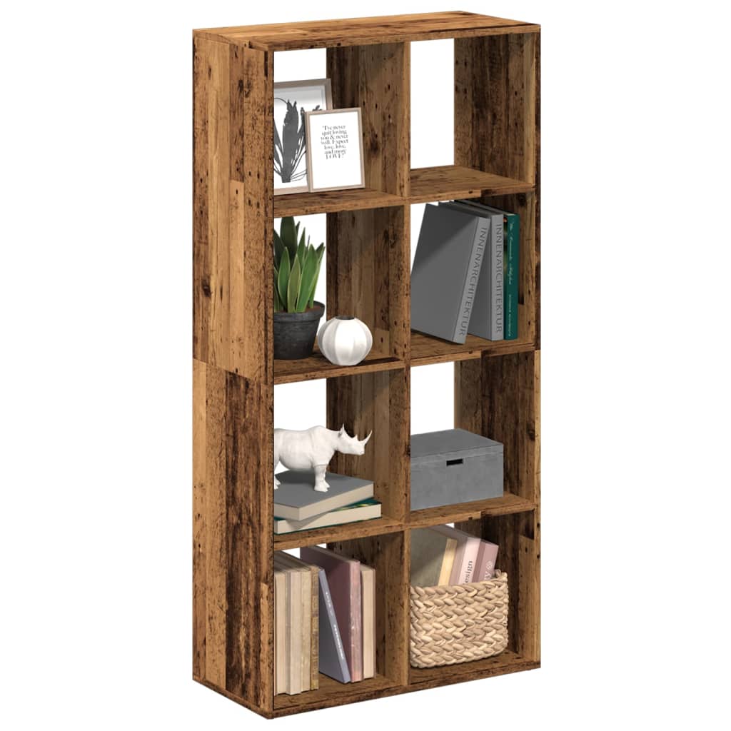Étagère séparatrice de pièce vieux bois 69,5x29x137,5 cm - XIOS