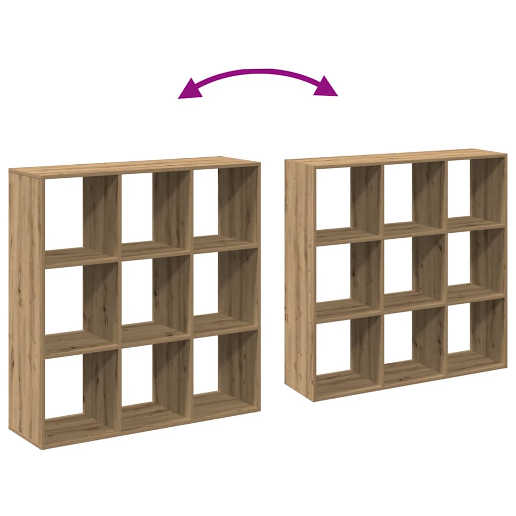 Étagère séparatrice de pièce chêne artisanal 102x29x103,5 cm - XIOS