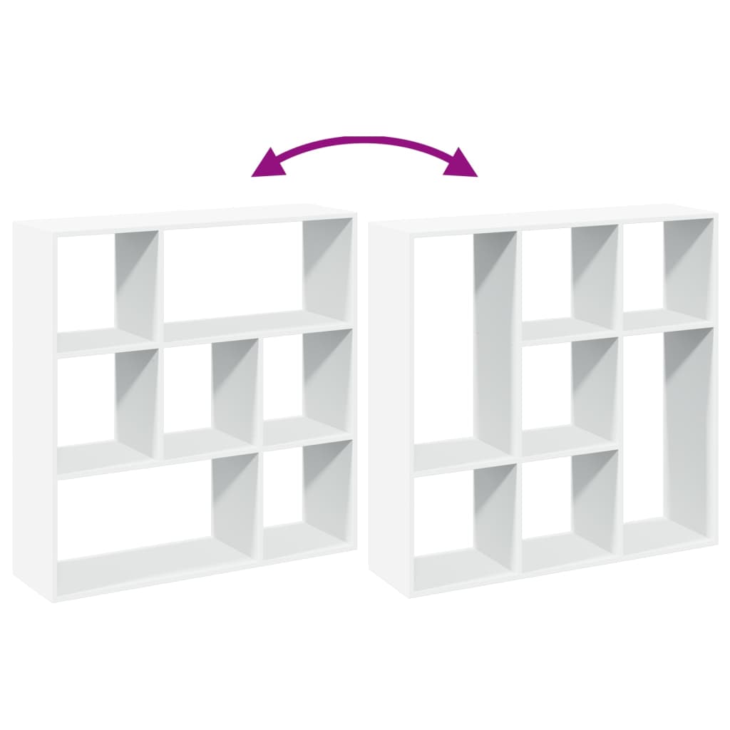 Étagère séparatrice de pièce blanc 102x29x103,5 cm