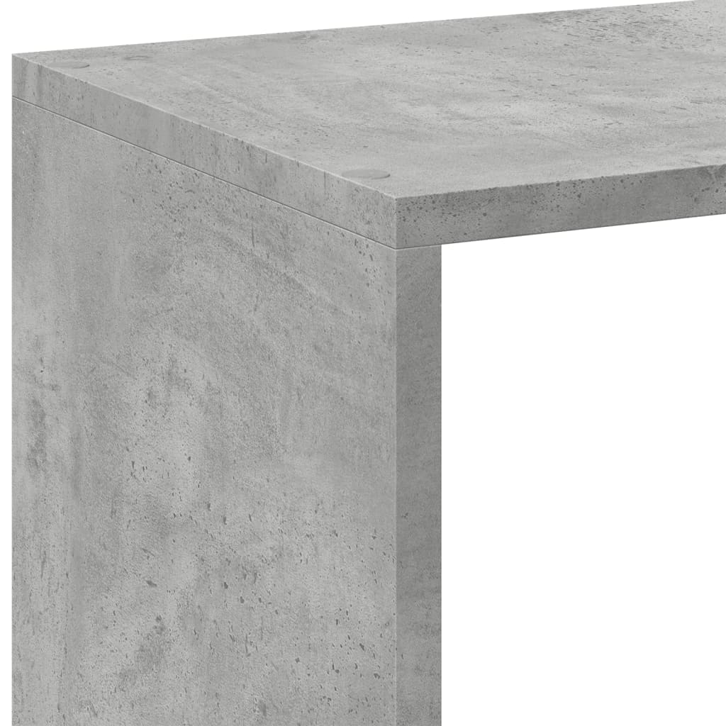 Étagère séparatrice de pièce gris béton 102x29x103,5 cm - XIOS