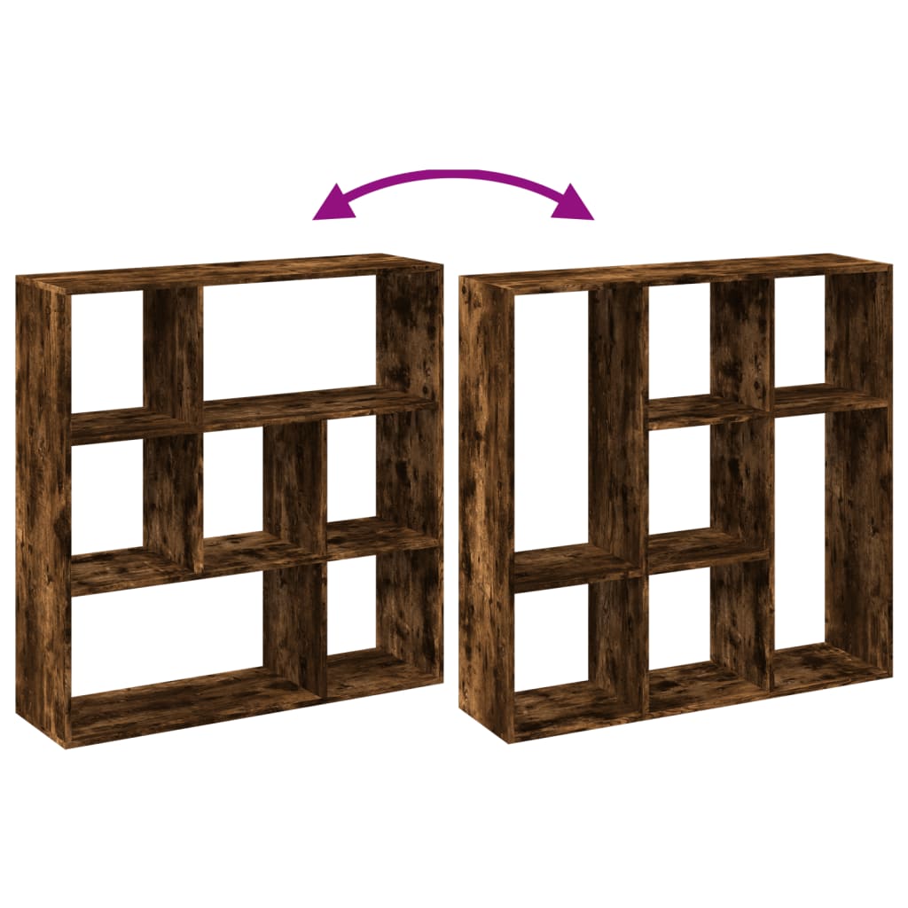 Étagère séparatrice de pièce chêne fumé 102x29x103,5 cm - XIOS