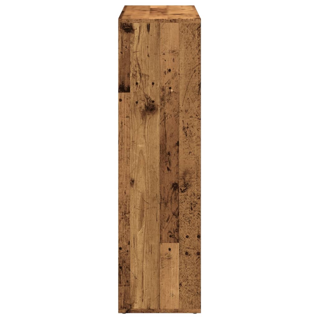 Étagère séparatrice de pièce vieux bois 102x29x103,5 cm - XIOS