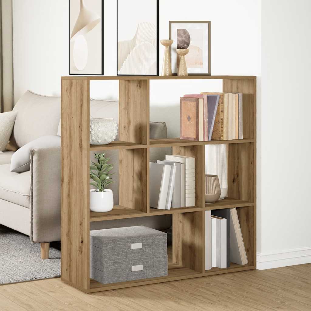 Étagère séparatrice de pièce chêne artisanal 102x29x103,5 cm