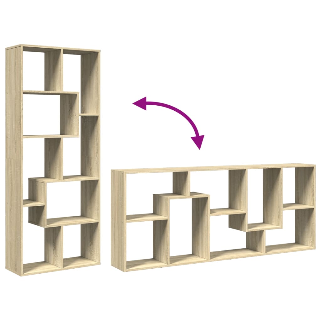 Étagère séparatrice de pièce chêne sonoma 67x25x161,5 cm - XIOS