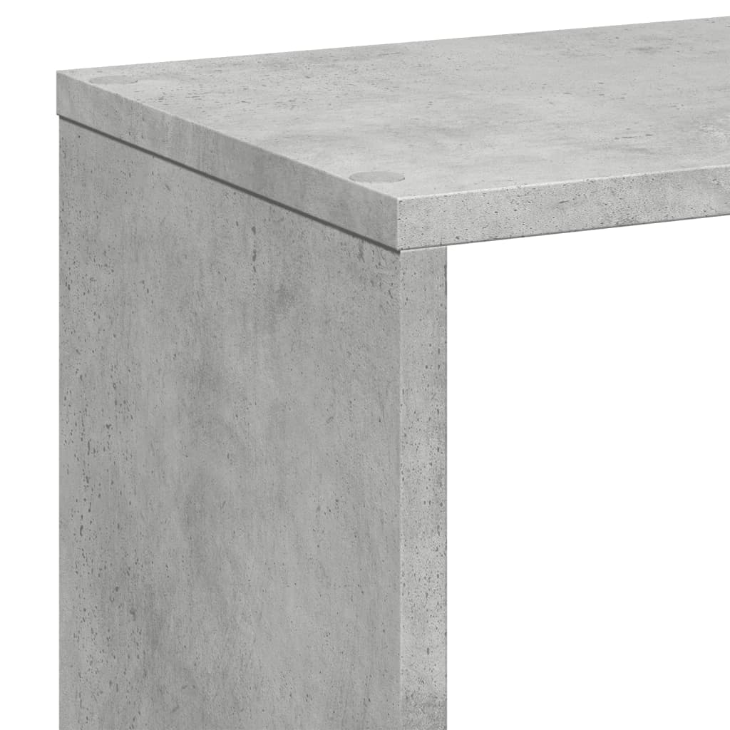 Étagère séparatrice de pièce gris béton 67x25x161,5 cm - XIOS