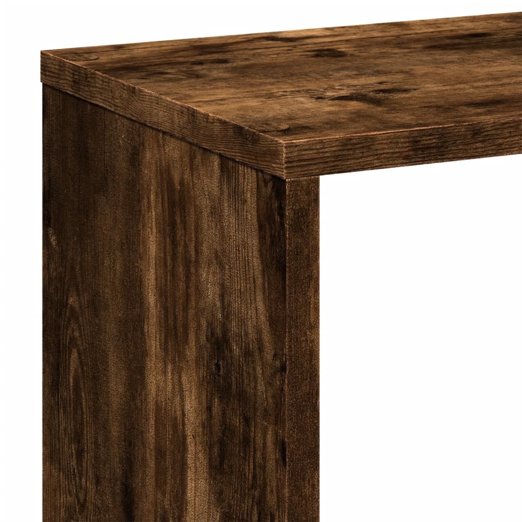 Étagère séparatrice de pièce chêne fumé 67x25x161,5 cm - XIOS