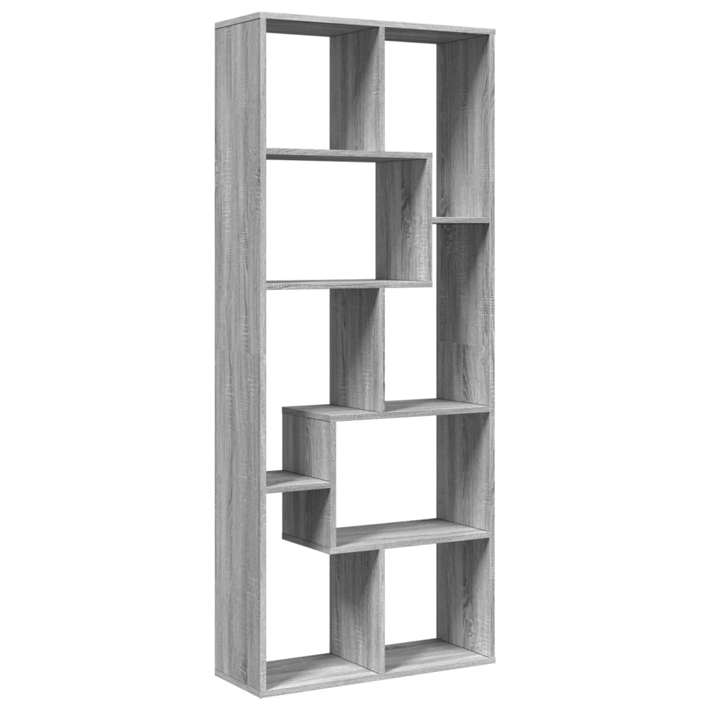 Étagère séparatrice de pièce sonoma gris 67x25x161,5 cm - XIOS