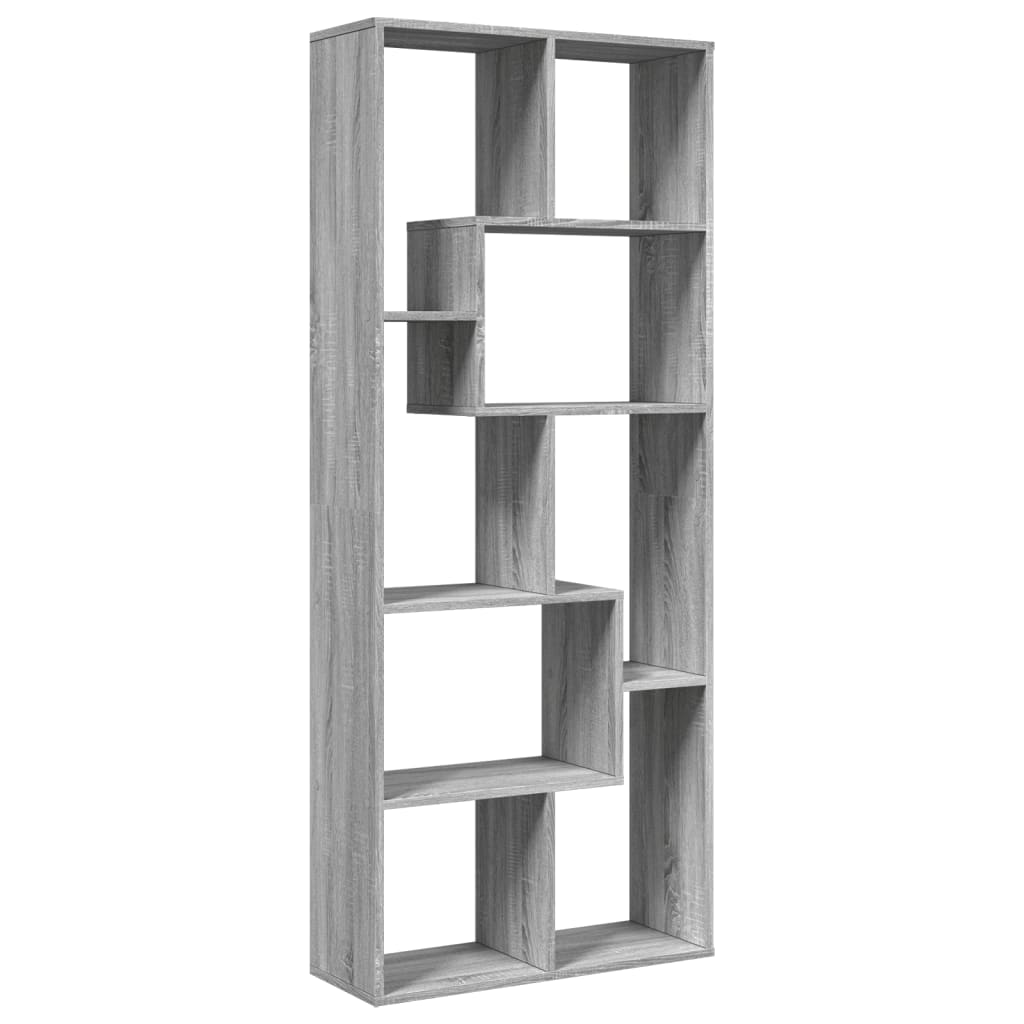 Étagère séparatrice de pièce sonoma gris 67x25x161,5 cm - XIOS