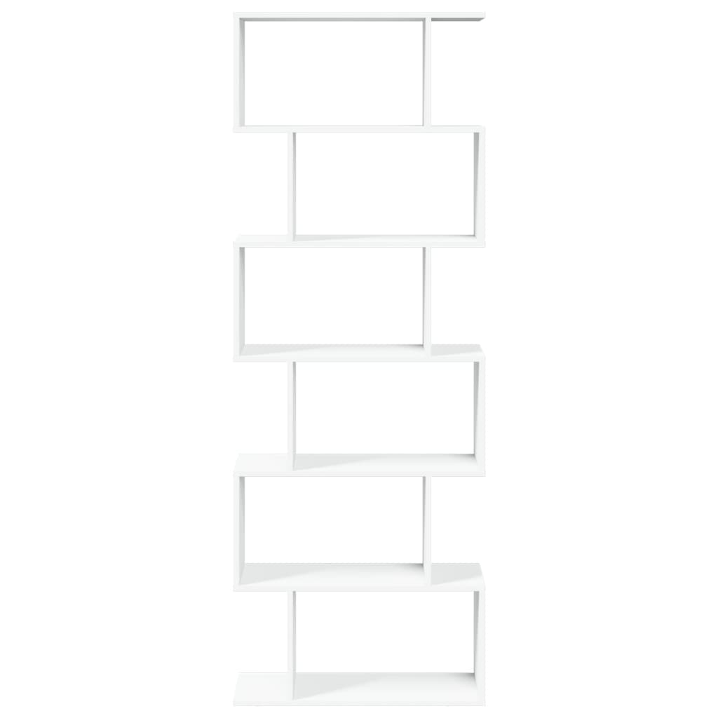 Étagère séparatrice de pièce à 6 niveaux blanc 70x24x193 cm - XIOS