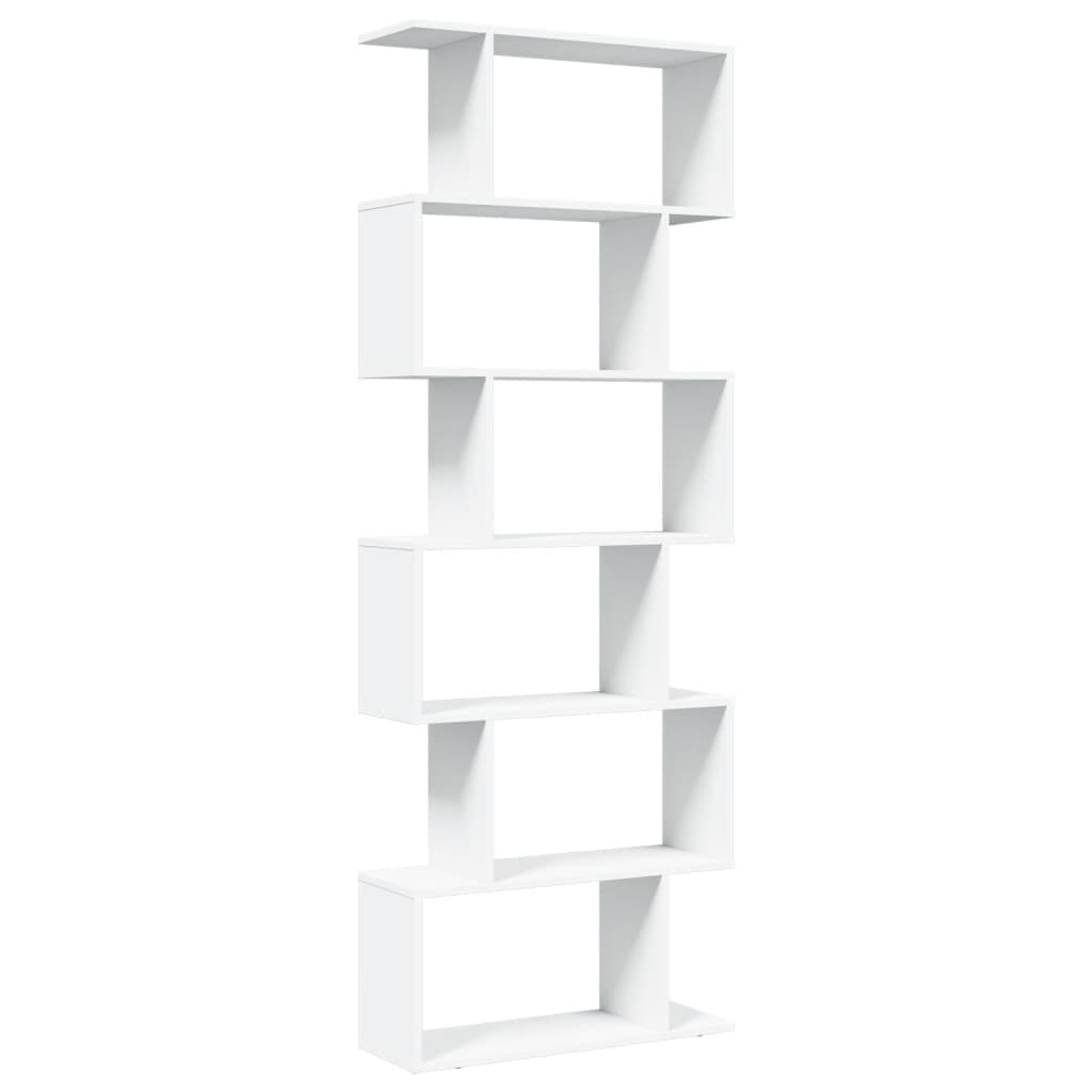 Étagère séparatrice de pièce à 6 niveaux blanc 70x24x193 cm - XIOS