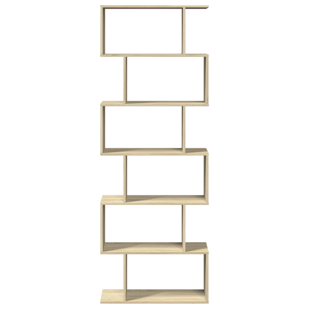 Étagère séparatrice de pièce 6 niveaux chêne sonoma 70x24x193cm - XIOS