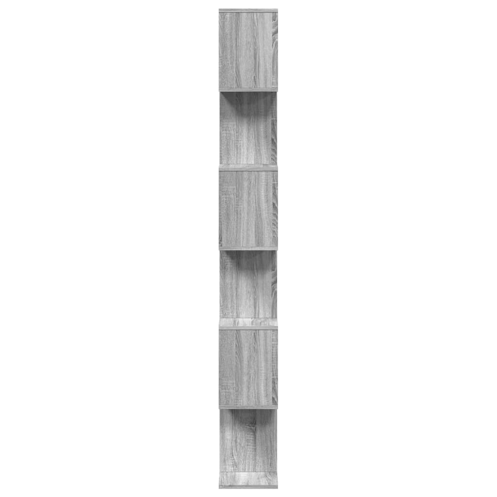 Étagère séparatrice de pièce 6 niveaux sonoma gris 70x24x193 cm - XIOS