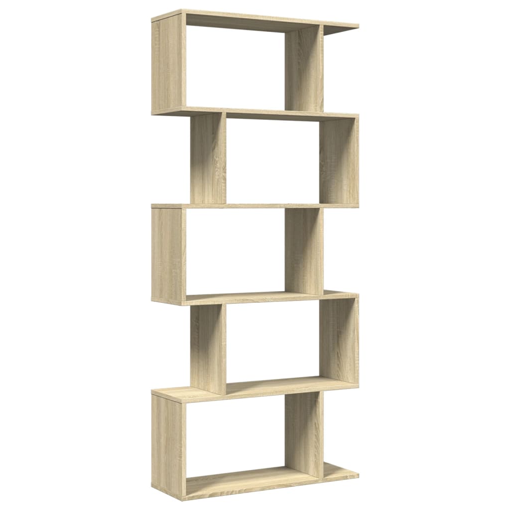 Étagère séparatrice de pièce 5 niveaux chêne sonoma 70x24x161cm - XIOS
