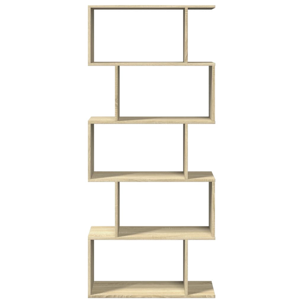 Étagère séparatrice de pièce 5 niveaux chêne sonoma 70x24x161cm - XIOS