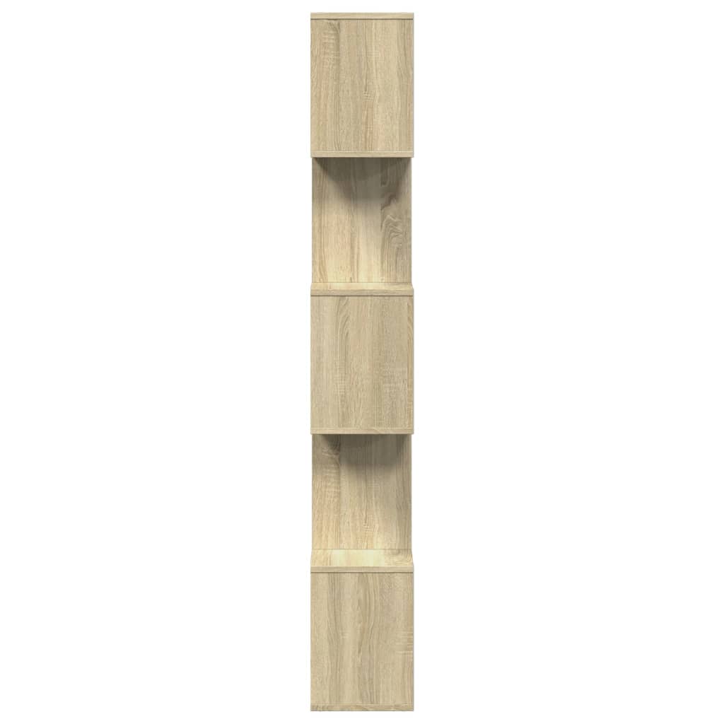 Étagère séparatrice de pièce 5 niveaux chêne sonoma 70x24x161cm - XIOS