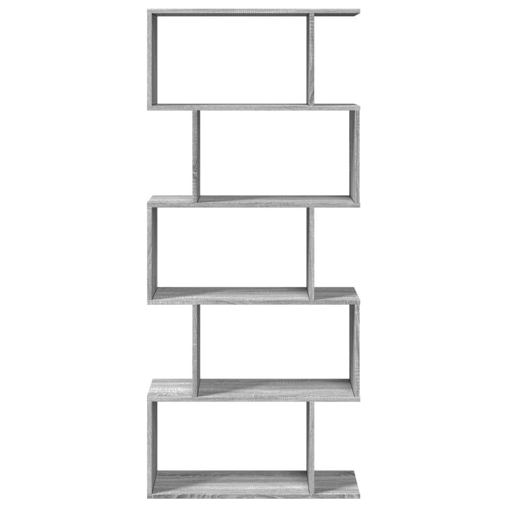 Étagère séparatrice de pièce 5 niveaux sonoma gris 70x24x161 cm - XIOS