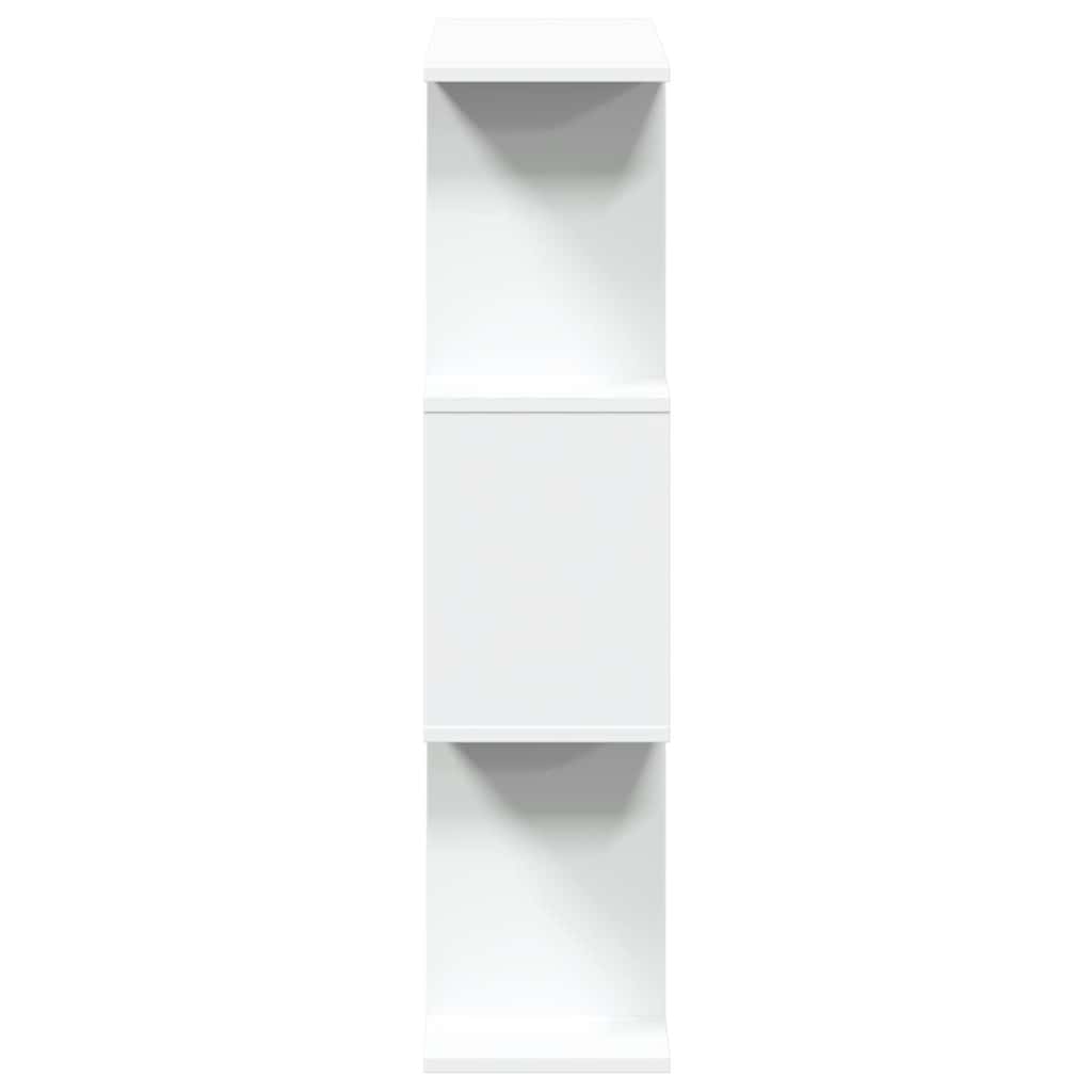 Bibliothèque séparateur de pièce à 3 niveaux Blanc 70 x 24 x 97 cm Bois d'ingénierie - XIOS