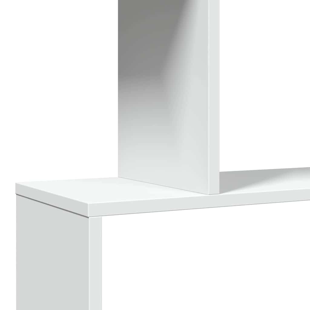 Bibliothèque séparateur de pièce à 3 niveaux Blanc 70 x 24 x 97 cm Bois d'ingénierie - XIOS
