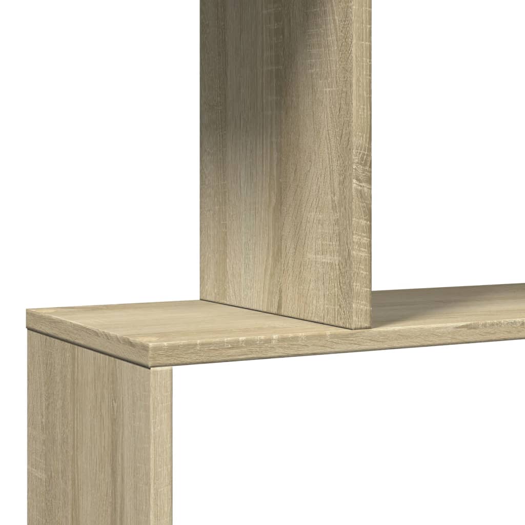 Étagère séparatrice de pièce 3 niveaux chêne sonoma 70x24x97 cm - XIOS