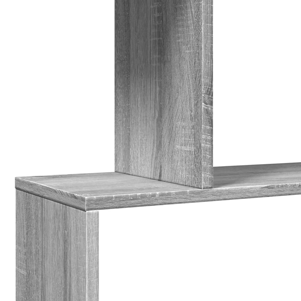 Étagère séparatrice de pièce à 3 niveaux sonoma gris 70x24x97cm - XIOS