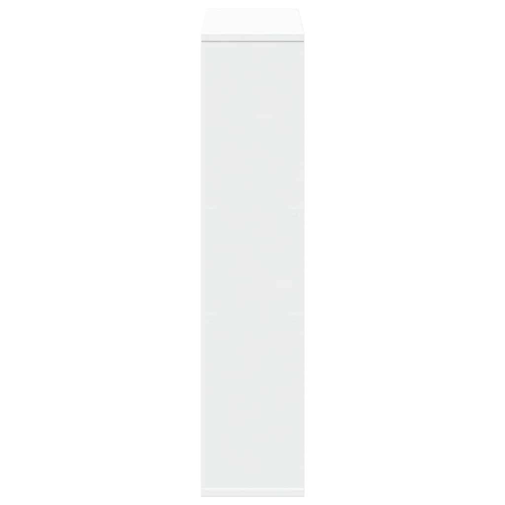 Bibliothèque Blanc 63x20x90 cm Bois d'ingénierie