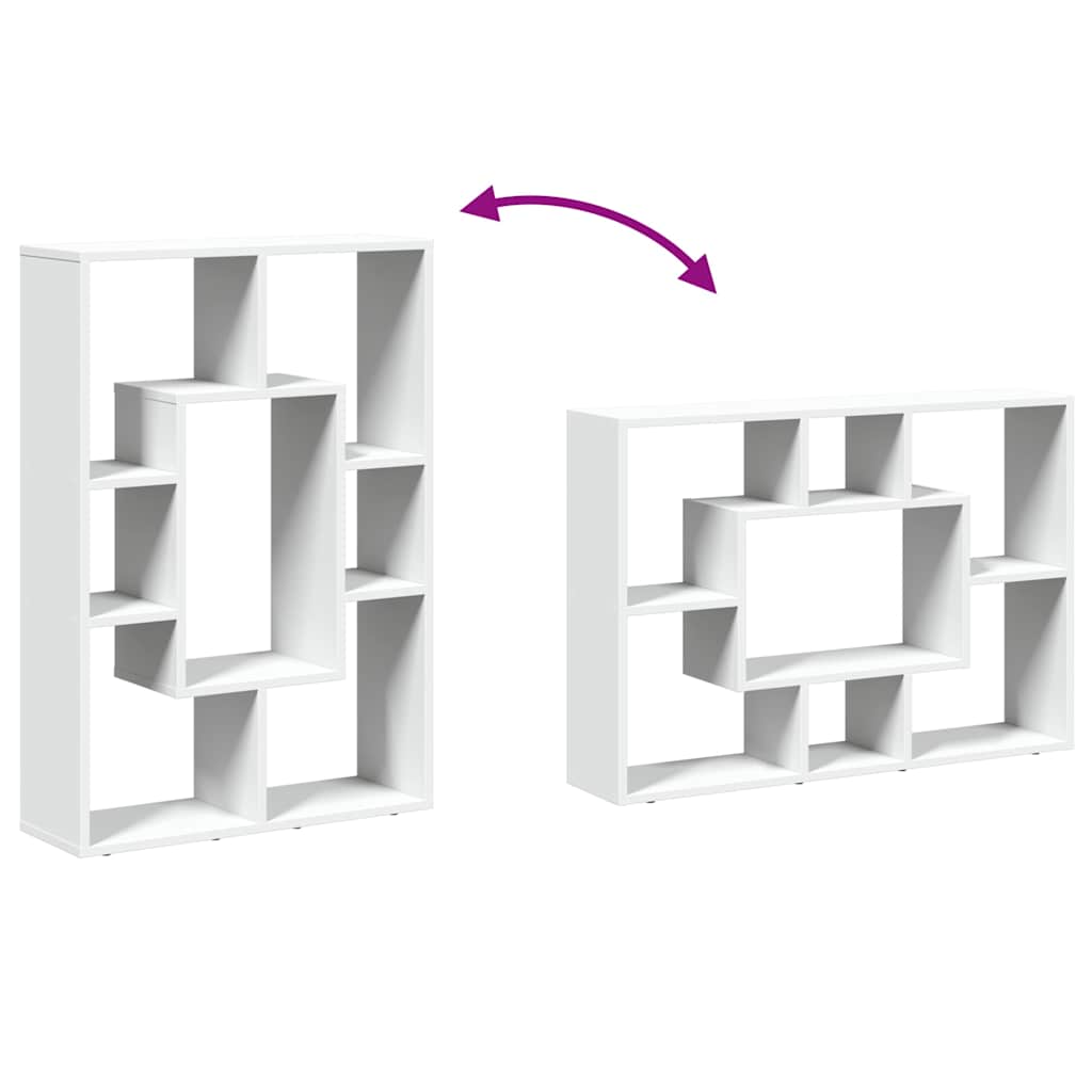 Bibliothèque blanc 63x20x90 cm bois d'ingénierie - XIOS