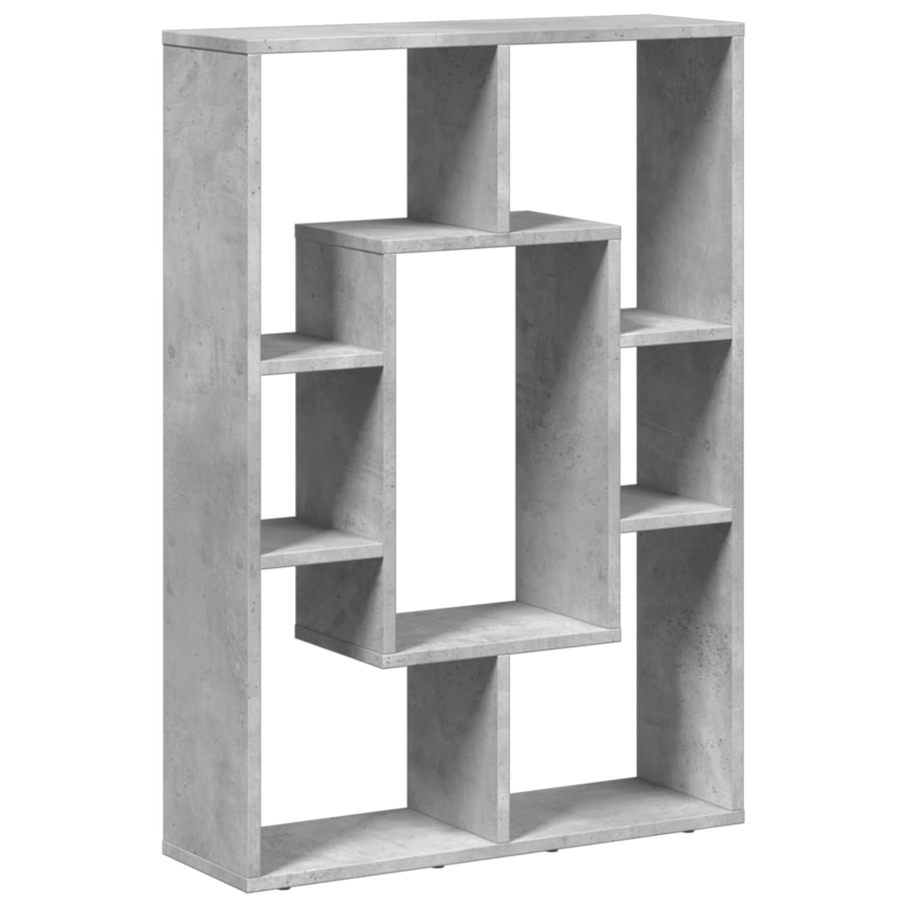 Bibliothèque gris béton 63x20x90 cm bois d'ingénierie - XIOS