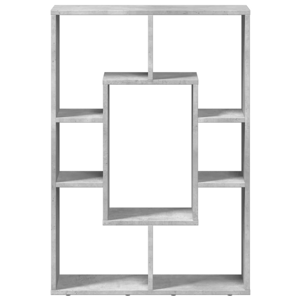 Bibliothèque gris béton 63x20x90 cm bois d'ingénierie - XIOS