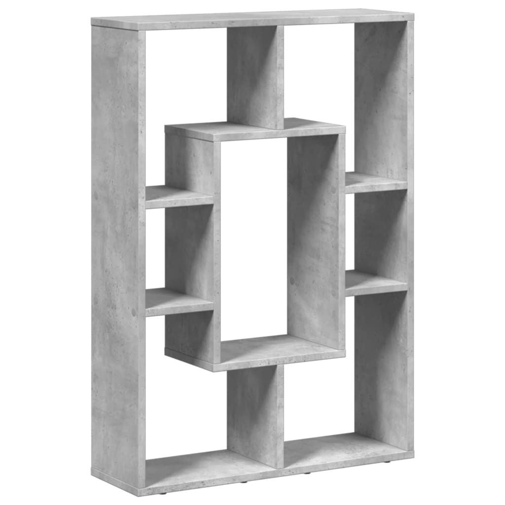 Bibliothèque gris béton 63x20x90 cm bois d'ingénierie - XIOS