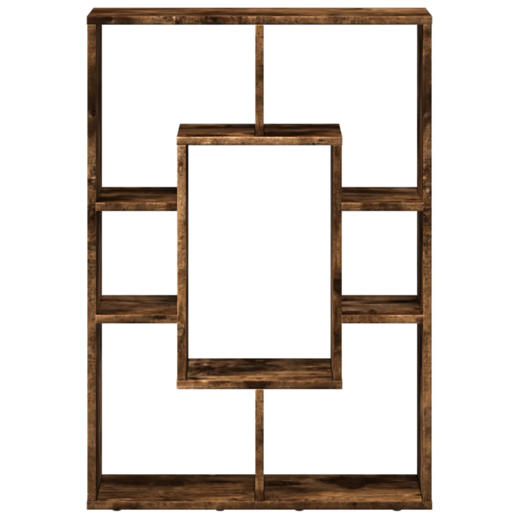 Bibliothèque chêne fumé 63x20x90 cm bois d'ingénierie - XIOS