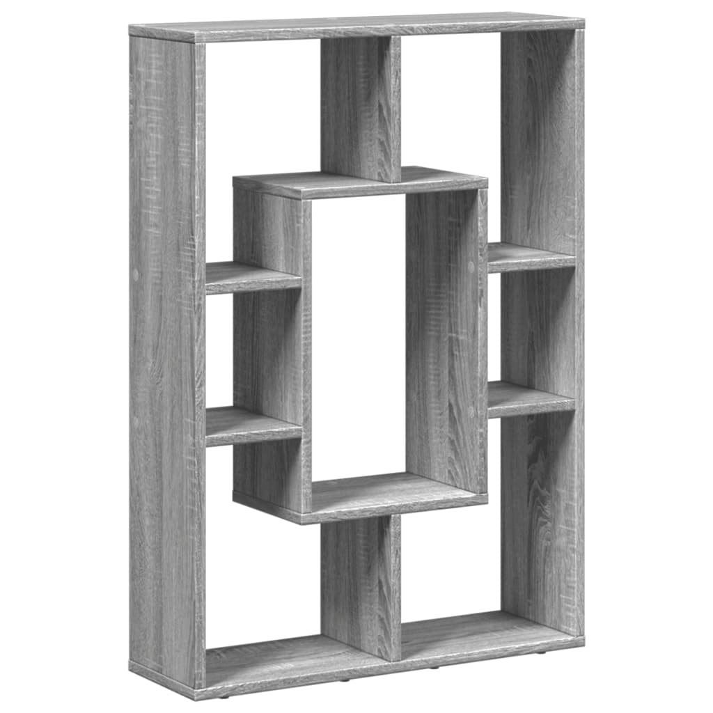 Bibliothèque sonoma gris 63x20x90 cm bois d'ingénierie - XIOS