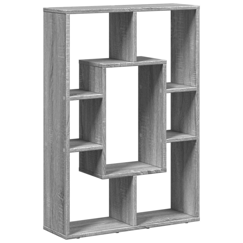 Bibliothèque sonoma gris 63x20x90 cm bois d'ingénierie - XIOS