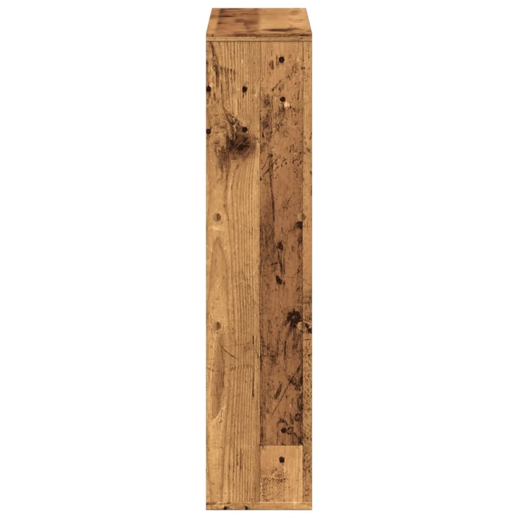 Bibliothèque vieux bois 63x20x90 cm bois d'ingénierie - XIOS